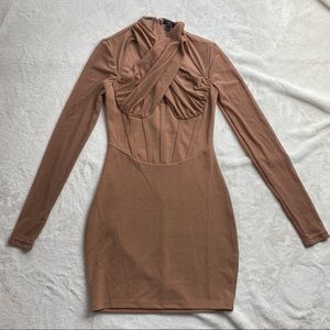 Mesh Long Sleeve Dress